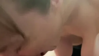 Older Marie really Enjoying blowing penis and oral cumshot + swallowing cum