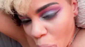 Letting Eddie Danger use my holes and cover my face into his cum