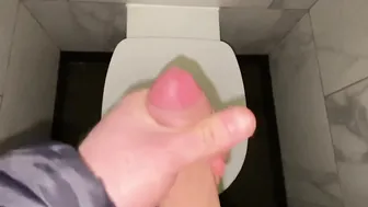I need to cum now  outdoors restroom cummed