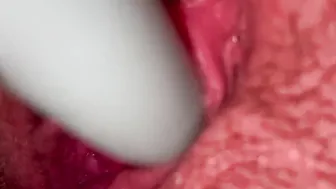 Noisy groaning PEE SEX TOY SEX TOY Watch my insides while I screwed myself 