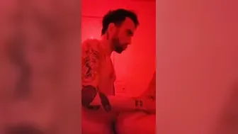 Busting load into Taylor Valeria into toilet at party