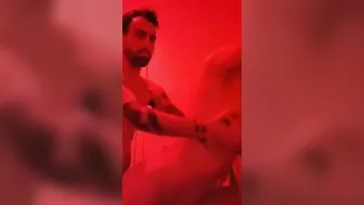 Busting load into Taylor Valeria into toilet at party