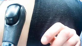 Step daughter sucks step dad inside VEHICLE ROAD FELLATIO VOL one