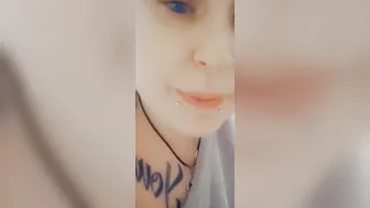 Cute sluts smokes her cigarette