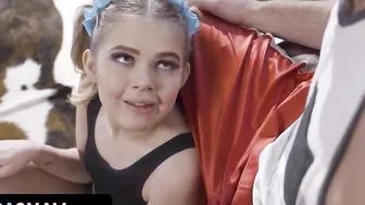 Exxxtra Tiny - Irresistible Small Blonde Will Do Anything To Gotten Inside The Team Even Banging Her Trainer