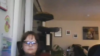 Cutie Dark Hair Watching Own Porn Smoking and Masturbating