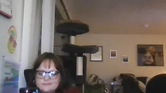 Cutie Dark Hair Watching Own Porn Smoking and Masturbating