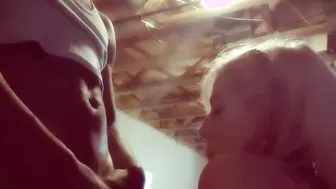 Pierced Out Freak fucks his Australian MILF and sucks load inside her mouth