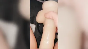 How deep can I fit this in my tight cunt? Surprise ending