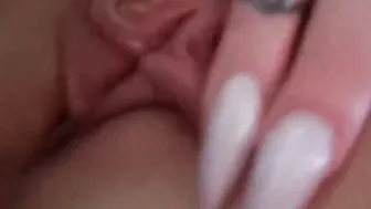 Rubbing my sweet vagina ever so slowly ♡