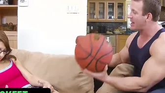Perv 18 Year Old Blows Her Trainer Dick To Pass The Subject