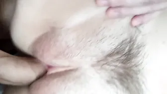 bushy twat jizzes