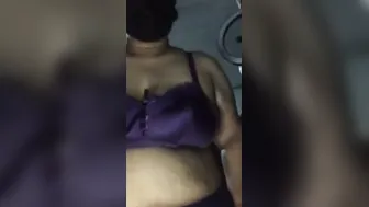 Very vulgar woman with eggplant into her vagina