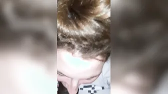 Snowbunny blows big black dick