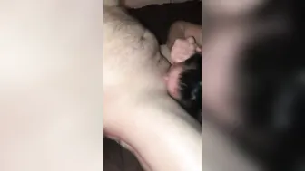 First time sucking off another men dick into front of husband. He’s my director.