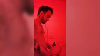 Blonde Getting Bent Over Boned and Nutted into Restroom