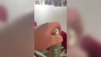 Goddess red bj plays with her sex toy