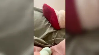 Goddess red bj plays with her sex toy