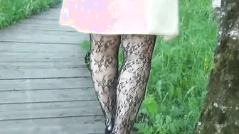 Stocking Nylon Fishnet Fi porn video – Flach fishnet stocking