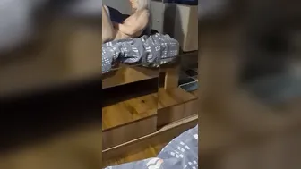 pov blonde milf missionary  turf job ended with a cummed