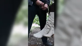 He followed me into the Street and I let him Cum on