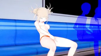 Himiko Toga Finger Bang her Twat on a Crowded Subway Train. my Hero