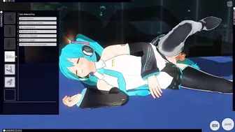 3D ANIMATED Miku Banged Rough into her Room