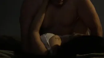 Pounding her Tight little Cunt Blowing on Rough Nipples