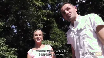 HUNT4K. Skinny amateur sells her vagina and butthole for irresistible