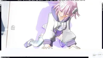 3D ANIMATED Cumshot Neptunia inside the Butt