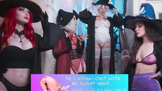 Hardcore sex party with 4 goddess witches and 1 huge penis AliceBong