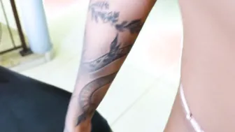 young dark hair giving butt and taking cum into the mouth Ashyne Thayenne Loupan Produções