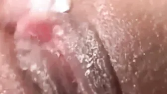 Having Fun with my soak leaking twat