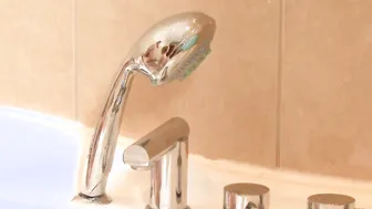 Crazy Sexy lesbians enjoy passionate sex inside the shower