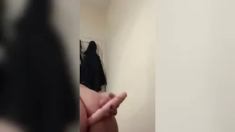 Masturbating bimbo sex toy inside booty