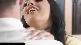 Family Massage - Gigantic Tits Step Cougar And Step Sister Fuck Rough By Lucky Stud And Share His Cum