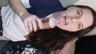 He brings me a bottle full of his piss to swallow. (More on Fansly)