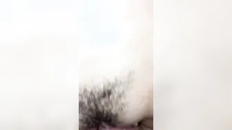 pov Bombshell takes gigantic cock and dildo into snatch for gushing double penetration
