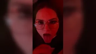 Beauty head and jizzed with my slutty GF
