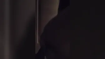 Rides penis into the dark with a huge ass