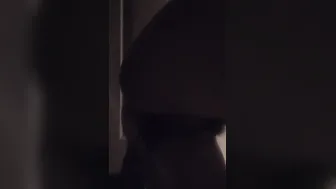 Rides penis into the dark with a huge ass