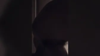 Rides penis into the dark with a huge ass