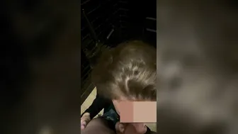 point of view Risky sex into a coffee shop cum inside mouth