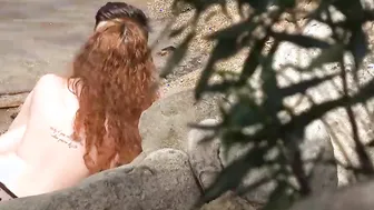 DICK HUNT Ginger Goddess hunts for men to banged into the forest