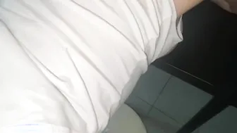 I went to visit a neighbors and finished on her huge titties