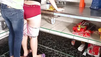 I shove my teen-year-mature niece into the booty rough into the kitchen