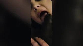 Sucking Off big black cock