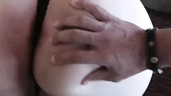 Deeply and brushing her teeth with cum