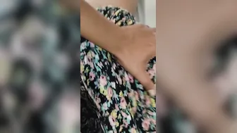 Me la cojo por primera vez con su vestido floreado...Termino dentro ¡¡CREAMPIE