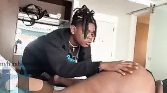 Huge ass bbw MILF getting a strokes then plowed rough Inside her butt with big black cock (Handsomedevan  Brittney honey)